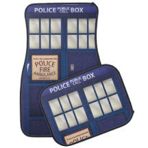 British Blue Vintag Police Box