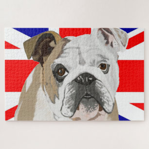 British Bulldog & Union Jack Flag 1.014 Stück Puzzle