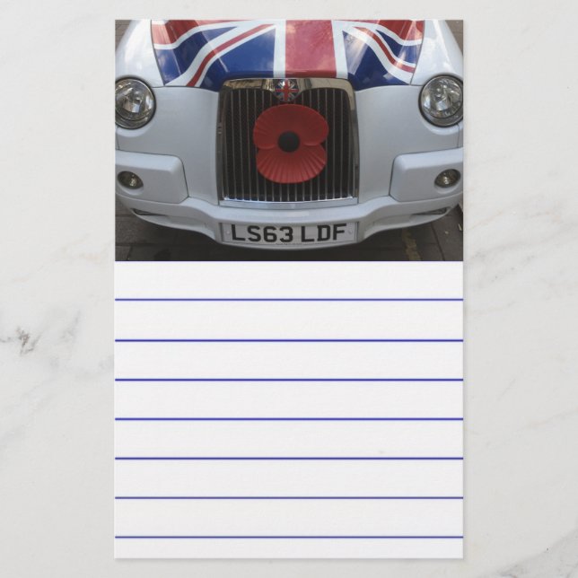 British Cab Briefpapier (Vorderseite)