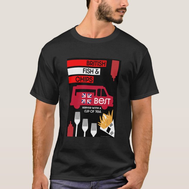British Classic Fish and Chips T-Shirt (Vorderseite)