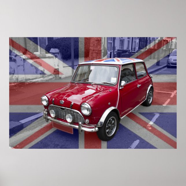 British Classic Mini-Auto Poster (Vorne)
