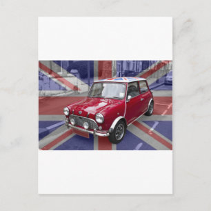 British Classic Mini-Auto Postkarte