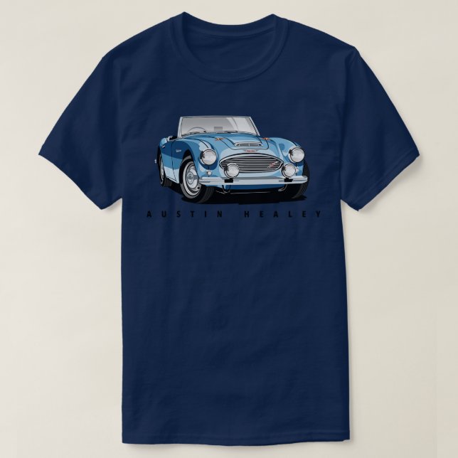 British Classic Sports Car Austin Healey Long Sle T-Shirt (Design vorne)