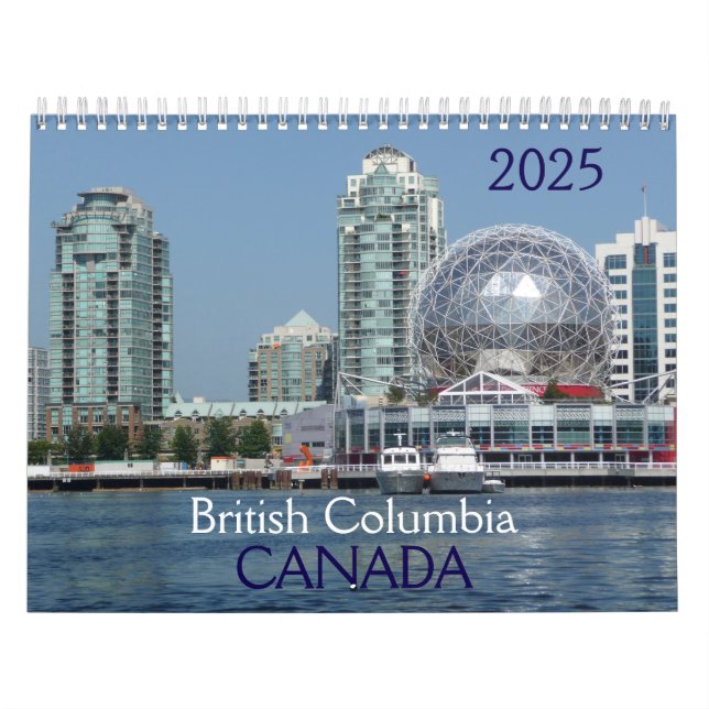 British Columbia Canada 2025 Calendar Kalender (Titelbild)