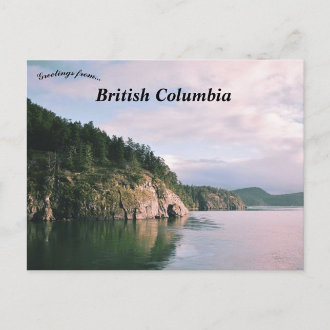 British Columbia Canada Landscape Postkarte (Vorderseite)