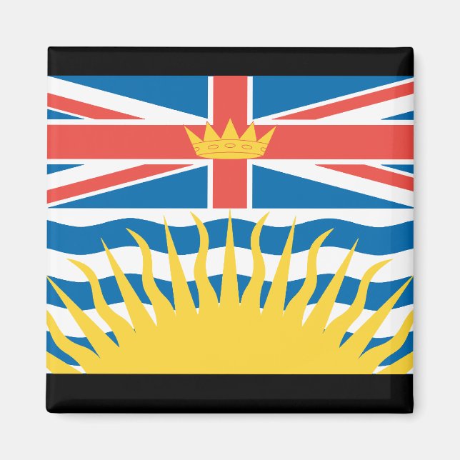 BRITISH COLUMBIA FLAG MAGNET (Vorne)