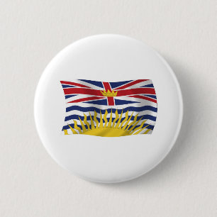 British Columbia-Flaggenknopf Button