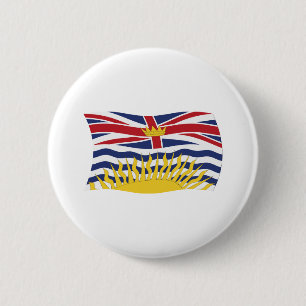 British Columbia-Flaggenknopf Button