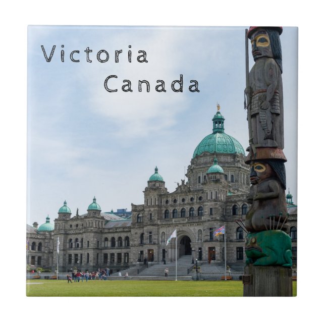 British Columbia Parliament - Victoria, Kanada Fliese (Vorderseite)