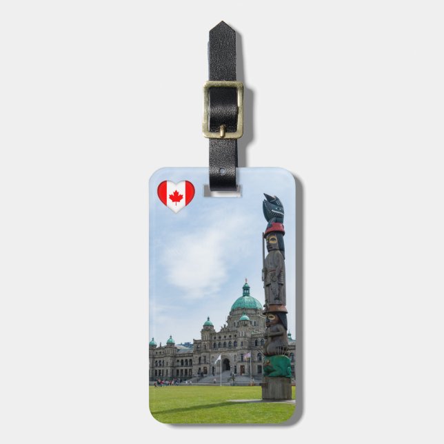 British Columbia Parliament - Victoria, Kanada Gepäckanhänger (Vorderseite vertikal)