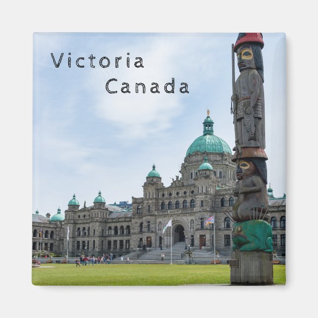 British Columbia Parliament - Victoria, Kanada Magnet (Vorne)