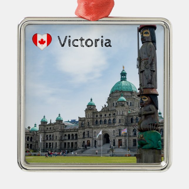 British Columbia Parliament - Victoria, Kanada Ornament Aus Metall (Vorne)