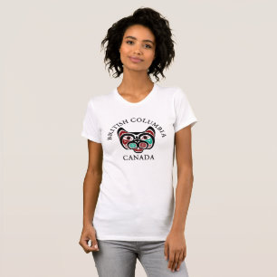 British Columbia Red White Black Green Haida Kitty T-Shirt