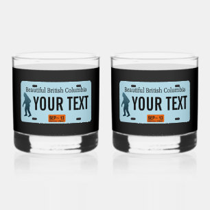 British Columbia Sasquatch License Plate Whiskyglas