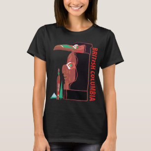 British Columbia Totempfahl Rot Reisen T-Shirt
