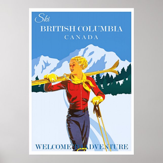 British Columbia Travel Poster (Vorne)