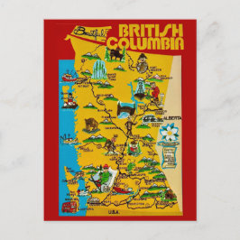 British Columbia Vintage-Postkarte Postkarte