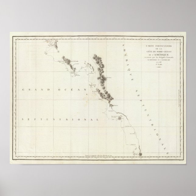 British Columbia, Washington und Oregon Poster (Vorne)