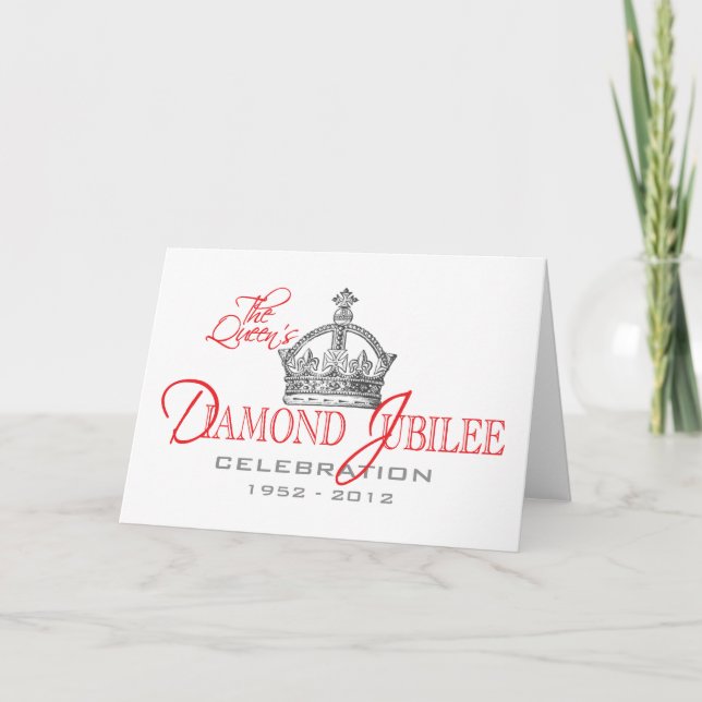 British Diamond Jubilee - Royal Souvenir Karte (Vorderseite)