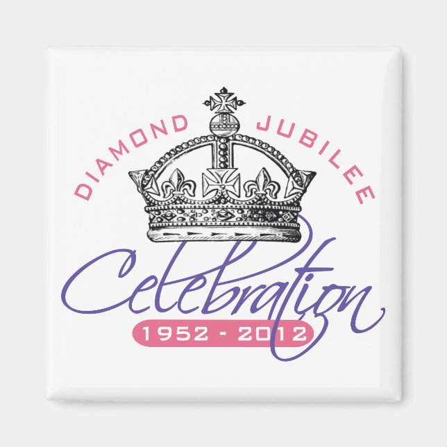 British Diamond Jubilee - Royal Souvenir Magnet (Vorne)