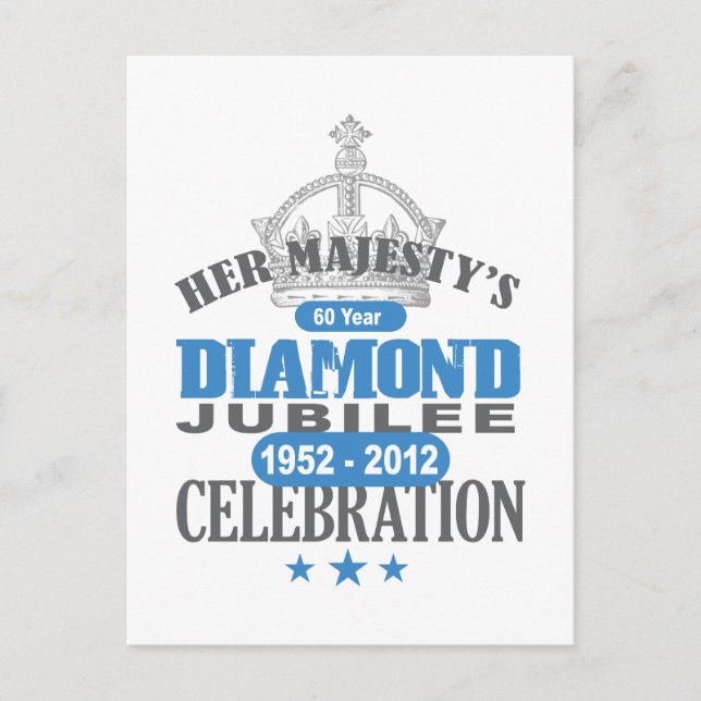 British Diamond Jubilee - Royal Souvenir Postkarte (Vorderseite)
