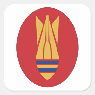 British EOD Quadratischer Aufkleber