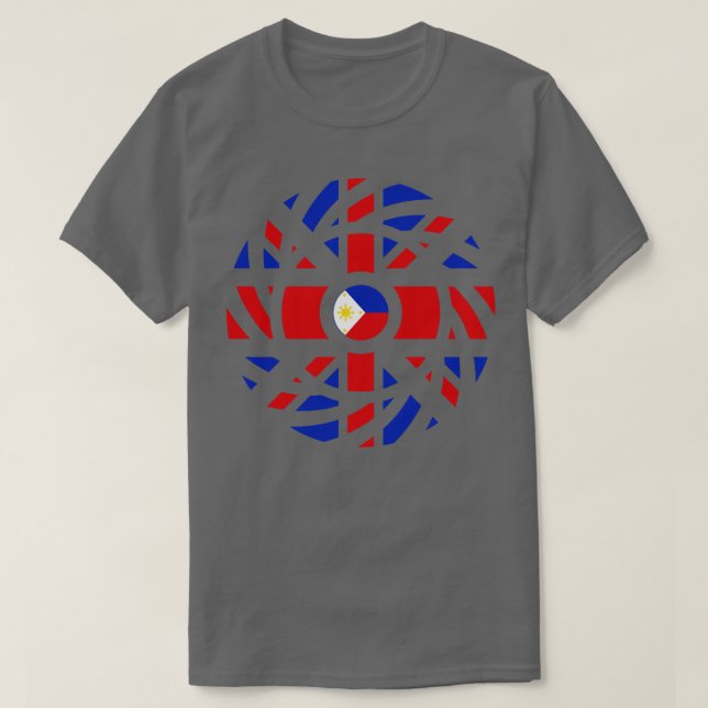 British Filipino Multinational Patriot Flag Serie T-Shirt (Design vorne)