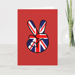 British Flag Across the Pond Greeting Card Karte
