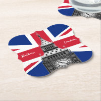 British Flag & Big Ben - London, Großbritannien /S