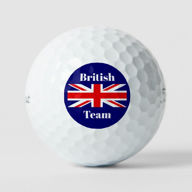 British Flag Customise British Team Golfball (Vorderseite)