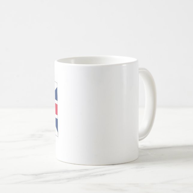 British Flag God Rettete The King Tee / Coffee Tas Kaffeetasse (VorderseiteRechts)
