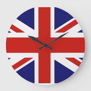 British flag große wanduhr