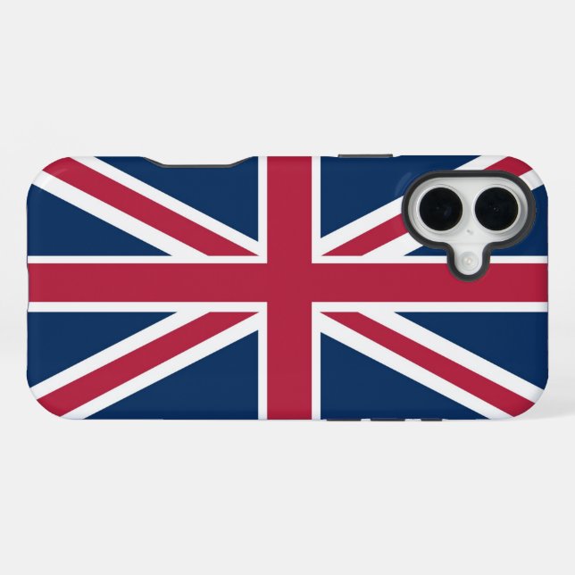 British flag iPhone hülle (Rückseite (Horizontal))