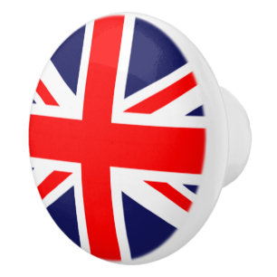British Flag Keramik Cabinet Knob Keramikknauf