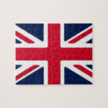 British Flag Pop Art European Travel Puzzle<br><div class="desc">World Countries Flags - Union Jack English National Flag Digital Artwork</div>
