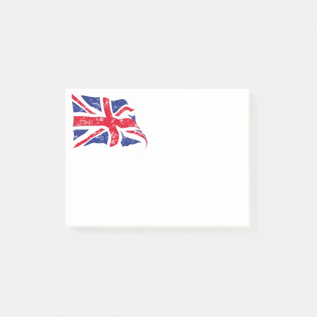British Flag Post - Anmerkungen Post-it Klebezettel (Vorderseite)