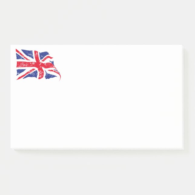 British Flag Post - Anmerkungen Post-it Klebezettel (Vorderseite)