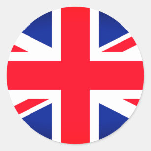 British Flag Trade Union Jack Runder Aufkleber