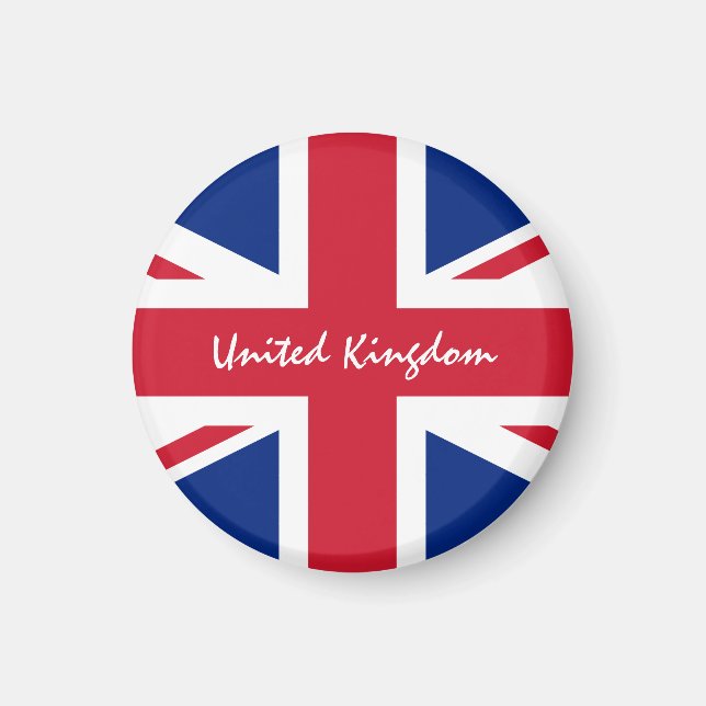 British Flag & UK - Reisen, Sport /Vereinigtes Kön Magnet (Vorne)