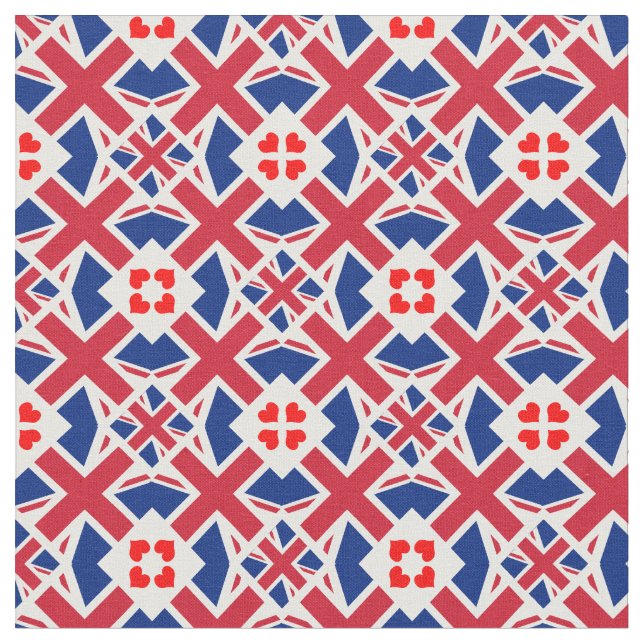 British Flag & United Fabric mode /UK Stoff (Nahaufnahme)