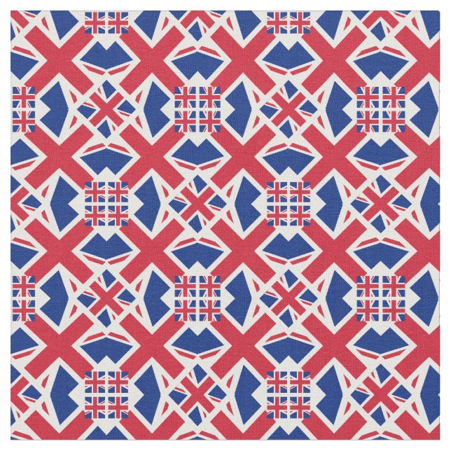 British Flag & United Fabric mode /UK Stoff (Nahaufnahme)