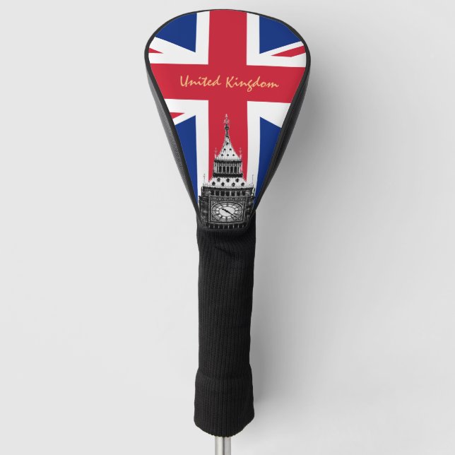 British Flag & United Golf Clubs Covers Vereinigte Golf Headcover (Vorderseite)