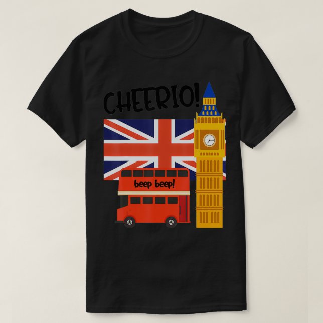 British Flag United Kingdom England Quote Travel B T-Shirt (Design vorne)