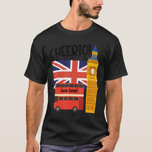 British Flag United Kingdom England Quote Travel B T-Shirt (Vorderseite)