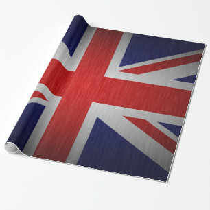 BRITISH FLAG WRAPPING PAPIER GESCHENKPAPIER