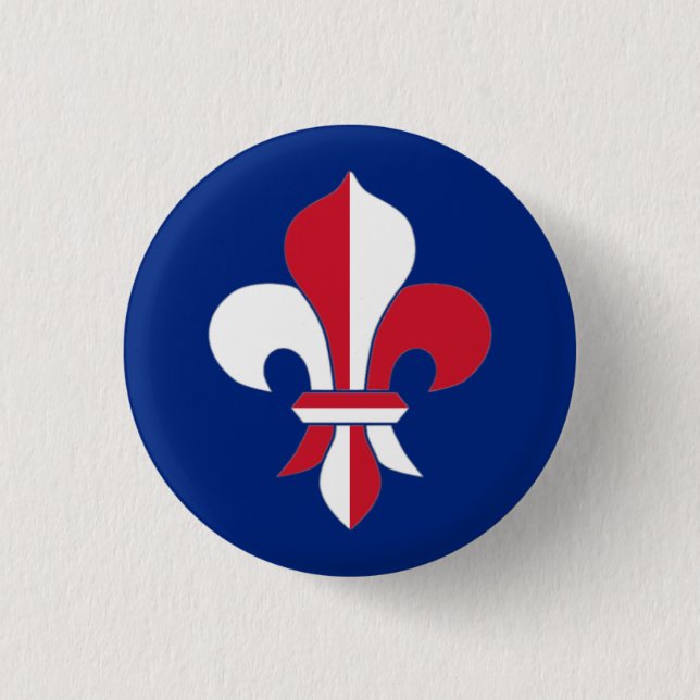 British Fleur-de-Lis-Abzeichen Button (Vorderseite)