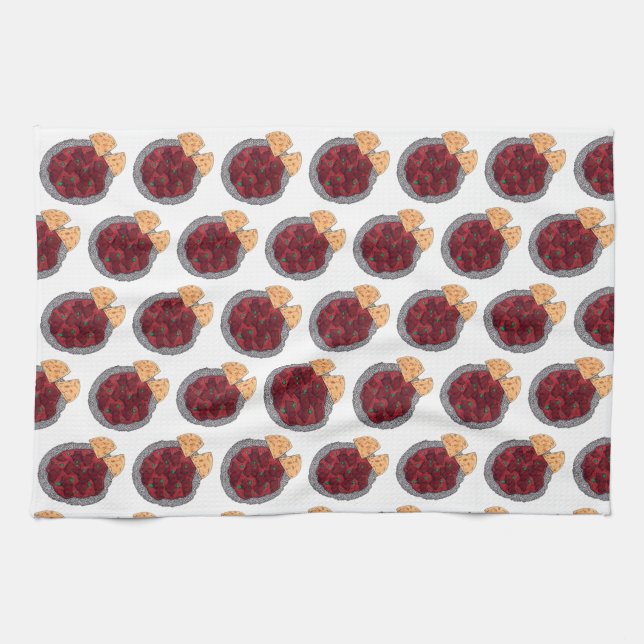 British Food Indian Takeaway Chicken Tikka Masala Geschirrtuch (Horizontal)