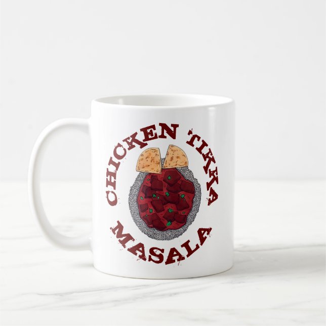 British Food Indian Takeaway Chicken Tikka Masala Kaffeetasse (Links)