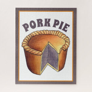 British Food Pork Pie Savory Pastry UK Cuisine Puzzle