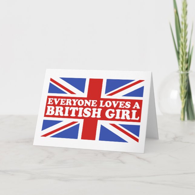 British Girl Karte (Vorderseite)